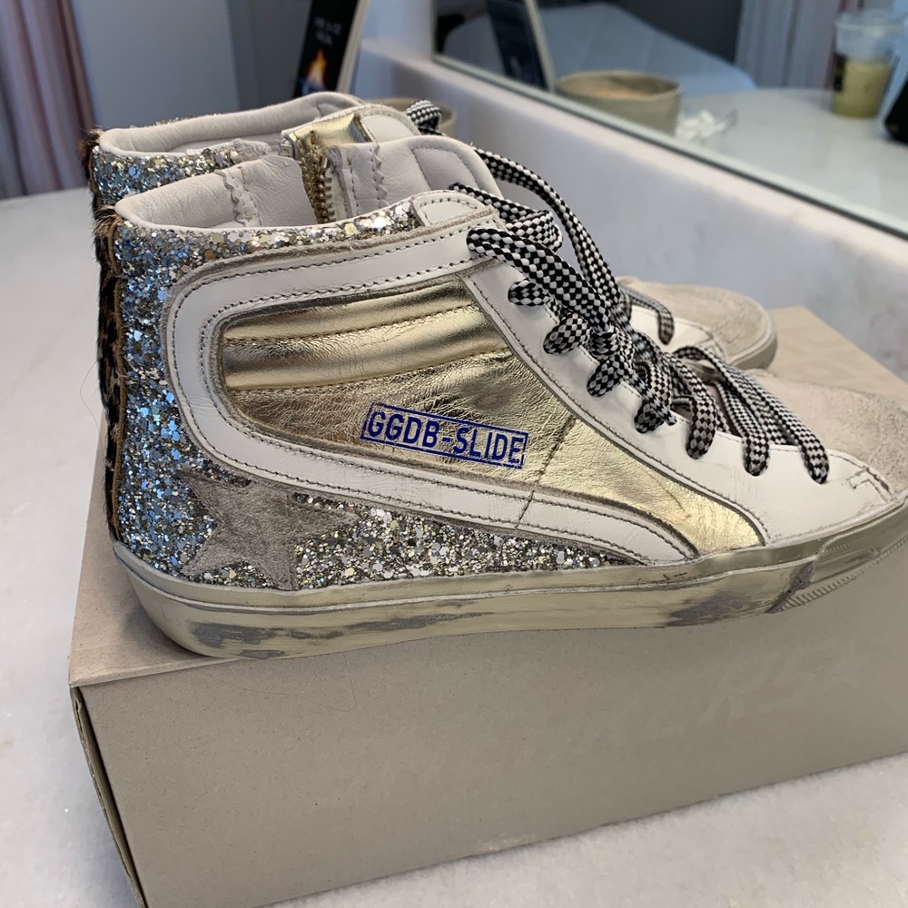 ✨Unique Golden Goose high tops, brand new in box✨